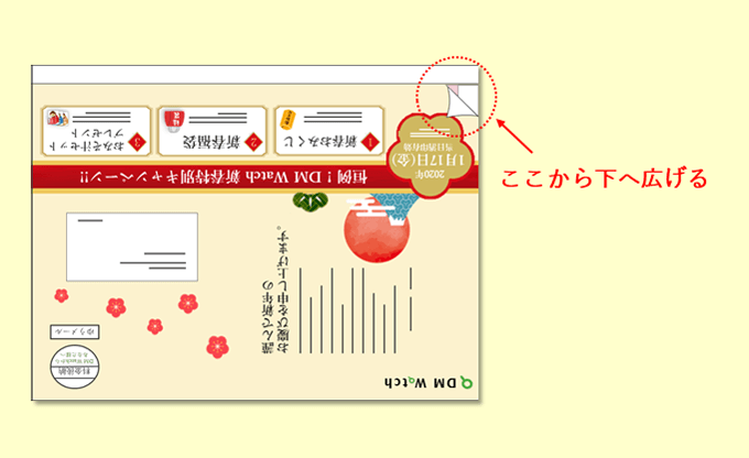 ド迫力の特大圧着DM例②