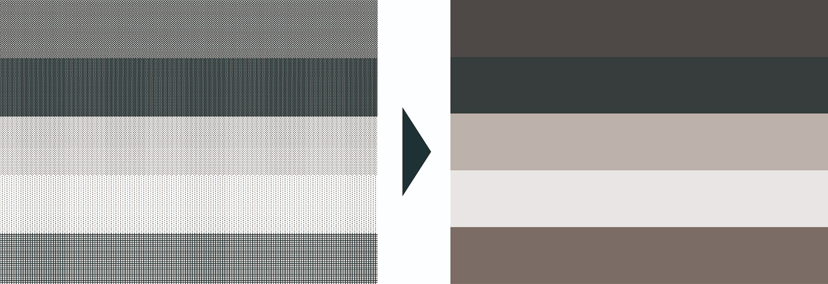 パターン効果の印刷例